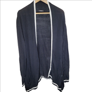 RIANI Viscose Black Open Cardigan